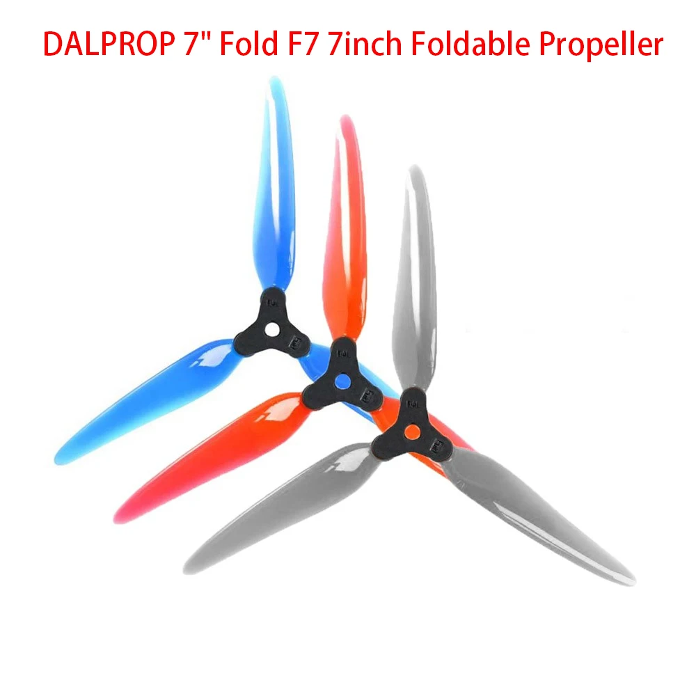 DALPROP Fold 2 F7 7051 7X5.1X3 3-Blade Folding Propeller for FPV 7inch LR7 Long Range Drones DIY Parts drone propeller drone propellers drone propeller blades propeller replacement parts