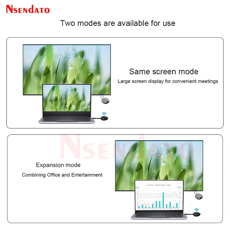 50M Wireless HDMI-compatible Transmitter and Receiver Enterprise 4K Extender Kit Display TV Stick Adapter Dongle For PC Monitor