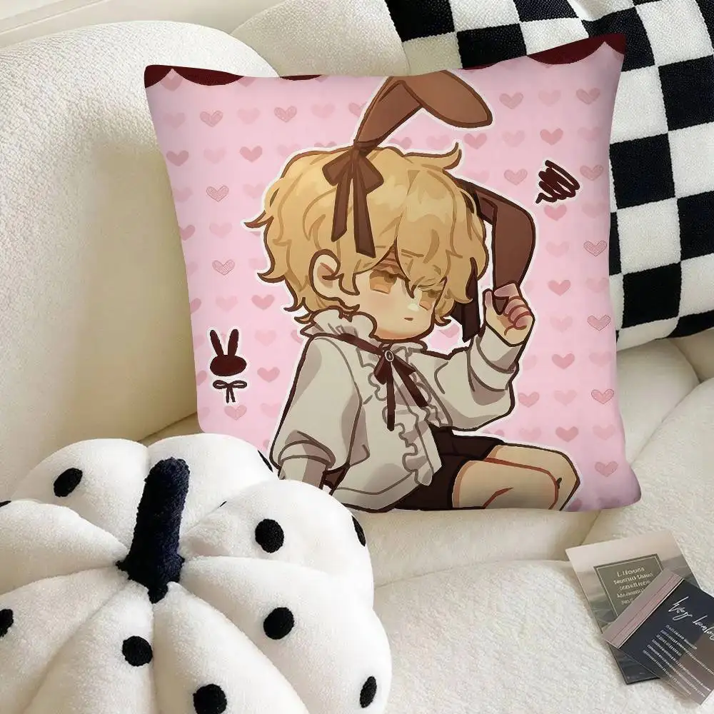 Kawaii Chibi LUKA 핫 애니메이션 ALIEN STAGE 베개 케이스 사각 베개 침실 소파 레저 컴포트 쿠션 자동차 홈 인테리어
