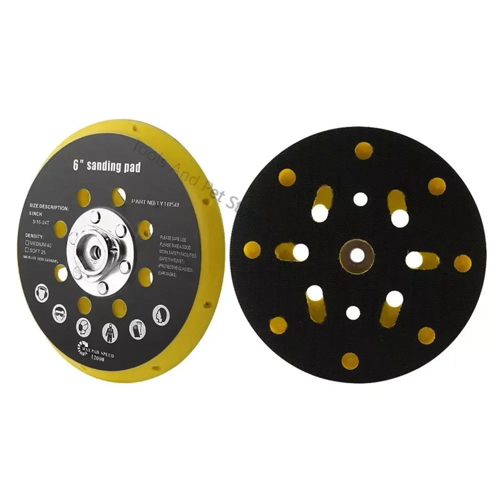 

1PC 6 Inch Sander Backing Pad 150mm 17 Holes For BO6030 BO6040 For Festool RO1 ES150 ET2 ES / ETS 150 Grinding Sanding