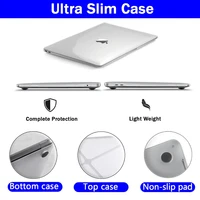 QUKAM nouveau 2025 étui pour ordinateur portable pour Apple Mac Pro 14/16 M1 M2 M3 M4 Air 13/15 Pro13 cristal étanche Macbook étui tablette accessoire 3