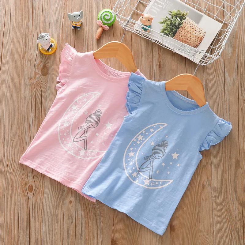 

Girls' t-shirt vest summer cotton children's spring and autumn inner bottoming shirt baby sleeveless T-shirt tide