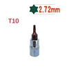 1PC 38mm Hex Torx Screwdriver Bit T8 T10 T15 T20 T25 T27 T30 T40 Chrome Vanadium Steel Drive Socket Hand Tools 1/4Inch 3