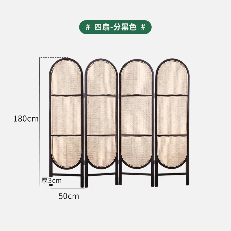 

YY Subareas Screens New Chinese Style Living Room Folding Mobile Solid Wood Baffle Light Luxury