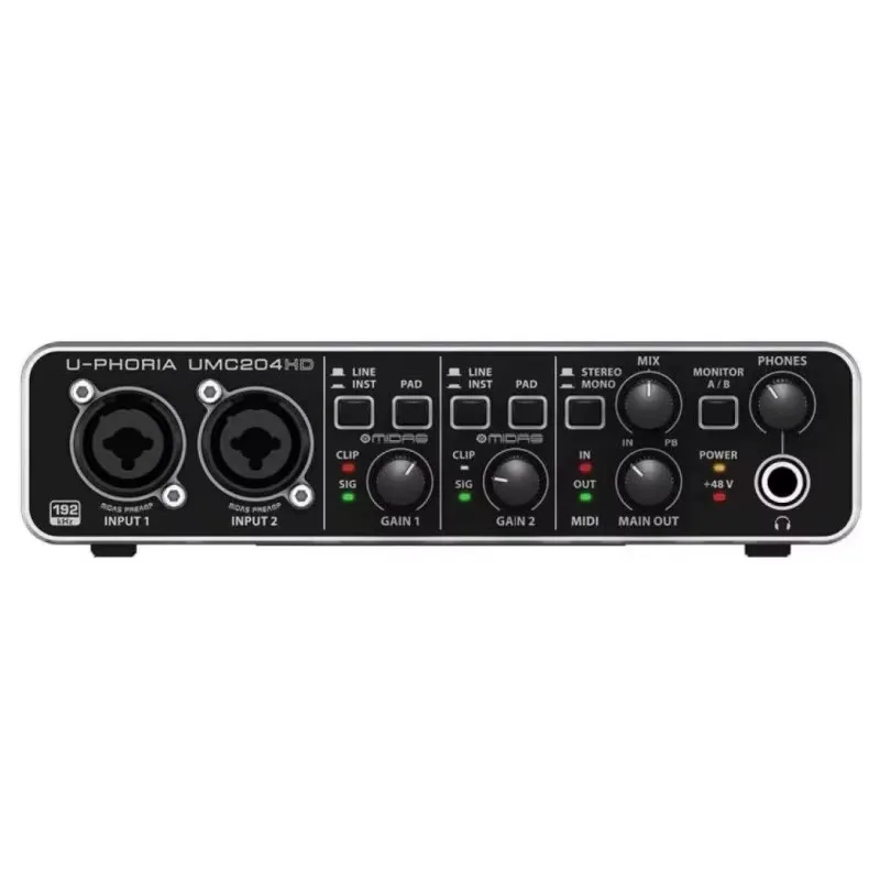 DTM・DAW behringer UMC204HD Original Behringer UMC204HD Sound Card audio interface