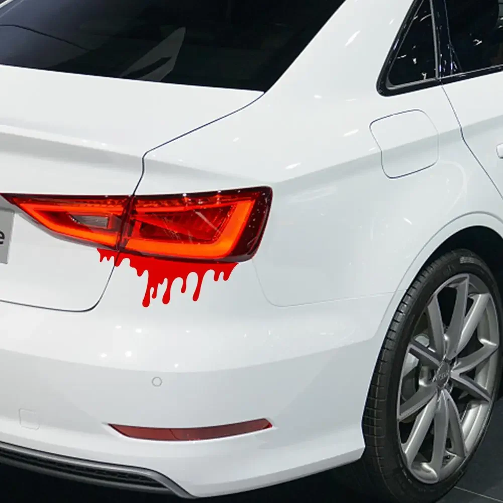 Frienda 11 Sheets Halloween Blood Car Decal Halloween Car Accessories Self-Adhesive Bloody Stickers Decor For Headlights Windows Headlamps Taillights(Palm Style,11 Sheet
