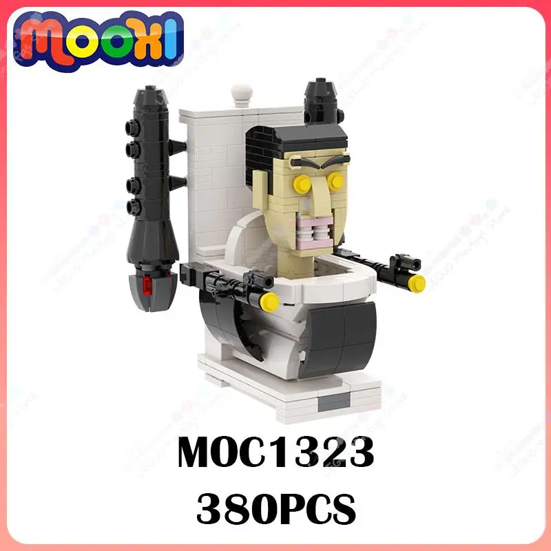 MOOXI Skibidi Toilet Game G-Man Toilet Figure Model Character Block  Building Brick Assembly Toy For Children Gift Parts MOC1323 - AliExpress