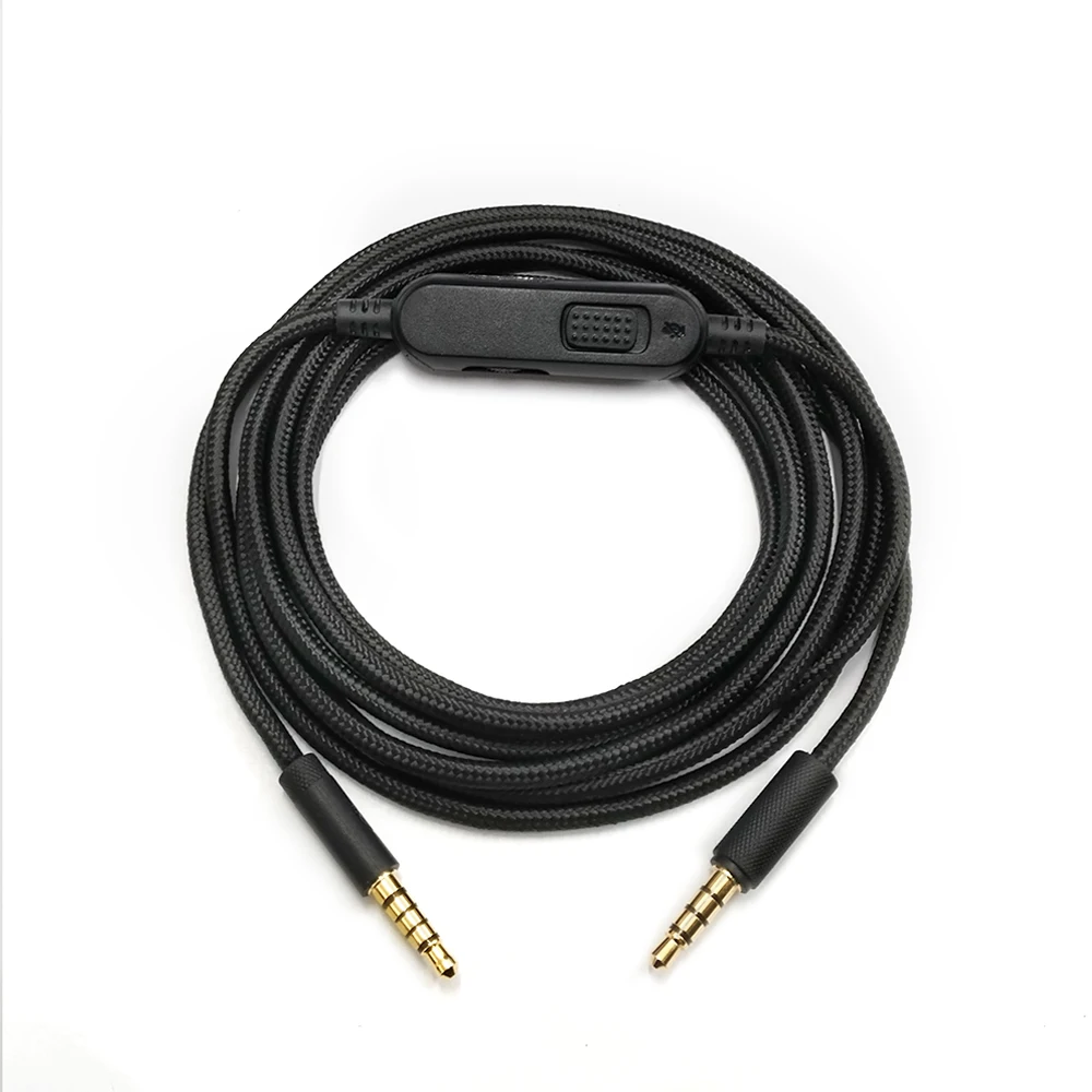 G Pro X Cord Replacement Gaming Headset Cable 3.5mm jack for Logitech G Pro G433 G233 Nylon Braided Wire with Inline Mute Switch