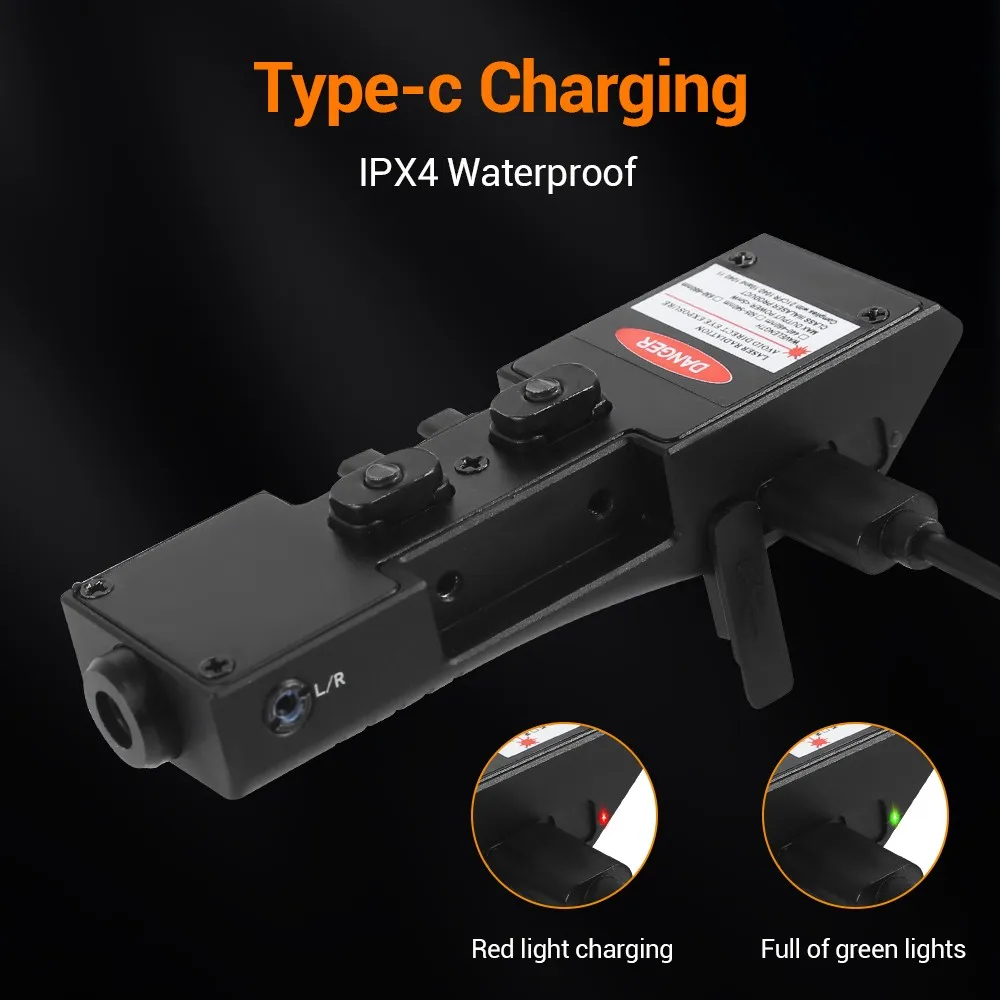 Tactical Green Laser Sight Compatible with M-Lok Rail and Picatinny Rial Rifle Laser Sight Aiming Hunting Accessory