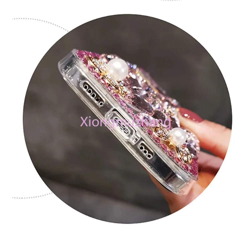 Luxury Rhinestone Case Bling Diamond Cover for Nokia C210 C200 C110 C300 G310 G400 G42 G22 G11 Plus G21 G60 C32 C22 C12