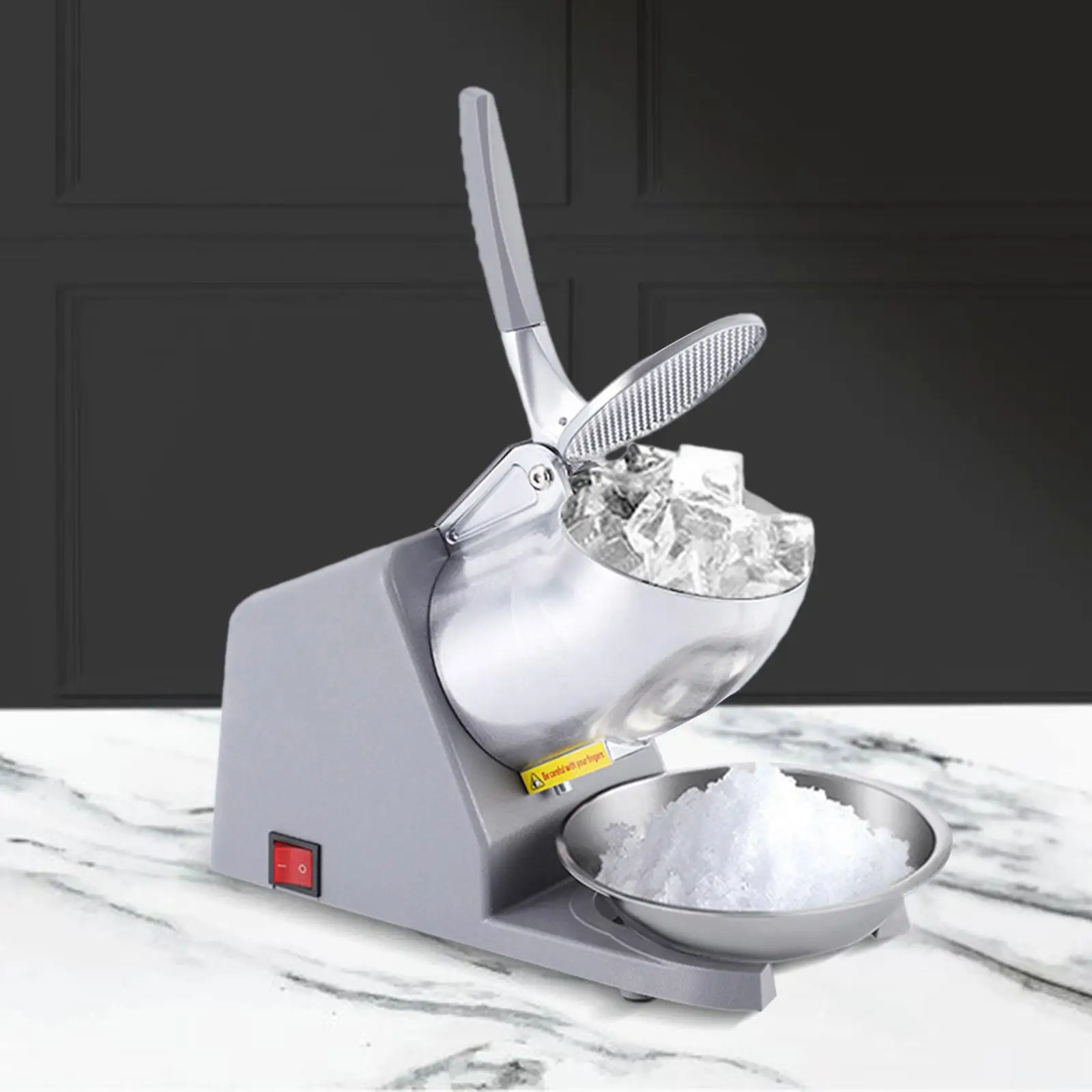 Ice Snow Cone Maker Shaved Ice Machine Sturdy Home and Commercial Use Electric Ice Crusher Machine with Bowl Ice Shaving Machine 3
