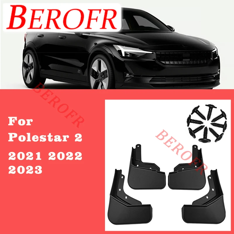 Per Polestar 2 2021 2022 2023 Parafanghi Paraspruzzi Paraspruzzi Ruote Anteriori Posteriori Parafango Accessori Auto 4 Pezzi Nuovo Di Zecca