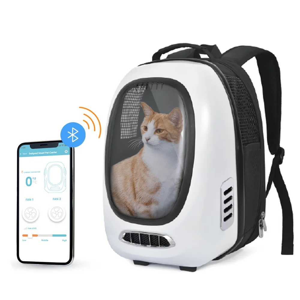 

INSTACHEW Trekpod Smart Pet Carrier Backpack for Cats, Small Dogs and Puppies upto17 lbs, Intelligent Temperature Control