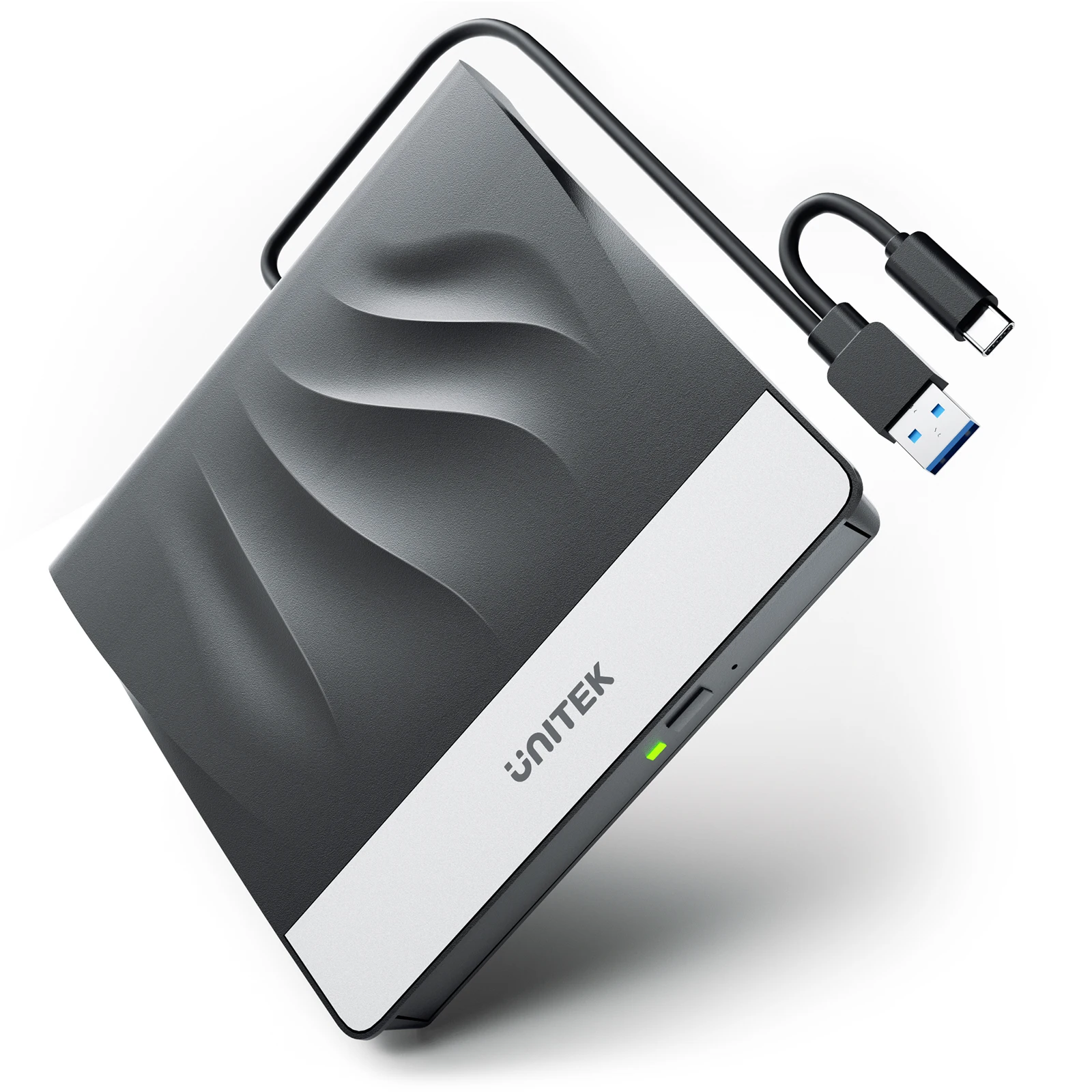 

Внешний CD DVD-привод Unitek USB 3,0 для ноутбука, настольного ПК, портативный DVD-плеер с Type-C, оптический CD-рекордер, записывающее устройство
