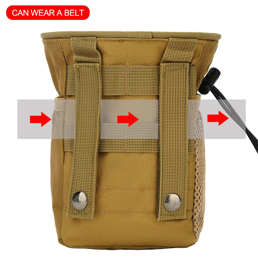 1Pc Outdoor 3-5L Tactical Molle 800D Nylon Dump Drop Pouch Recycle Travel Waist Pack Ammo Bags Airsoft Accessories Bag Pouches