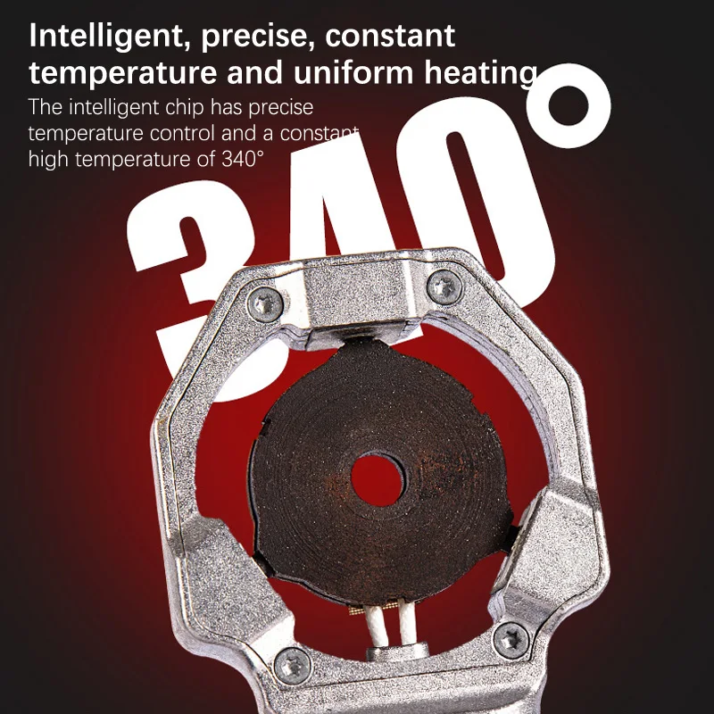 120W Rechargeable Hot Melt Machine Cordless PPR Water Pipe Melter 340°Plastic Welding Machine 12V Battery Powered 3