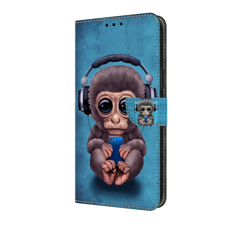 Premium 3D Magnetic Flip Leather Wallet Case