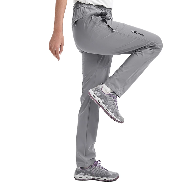 JNLN Women Summer Hiking Pants Camping Trekking Running Climbing Waterproof Pants Stretch Lightweight Mountaineering Trousers