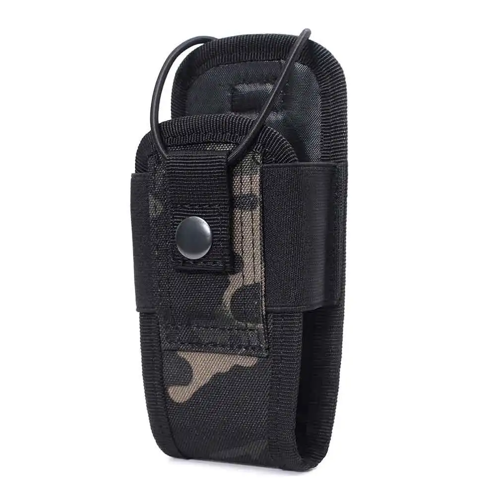 

1000D Nylon Tactical Molle Radio Walkie Talkie Pouch Waist Bag Holder Portable Interphone Holster for Hunting Camping