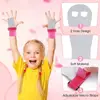 1 set  Gymnastics Grips Wristbands Sets for Girls Youth Kids Gymnastic Hand Grips Gymnastic Bar Palm Protection Wrist Support 5