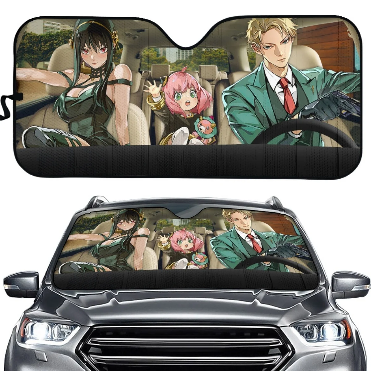 

Spy X Family Anime Car Auto Sunshades Anime Driving Car Auto Sunshades Windshield Heat Resistant UV Resistant 2023