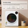 Electric Compact Laundry Clothes Dryer Tumble Dryer Easy Control Panel with LED display for Variety Drying Mode Portable Dryer 3
