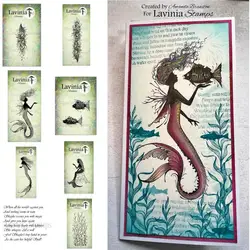 Mermaids And seaweed Clear Stamps 2024 New Arrivals Cut Scrapbook Craft Decoration Embossing Template DIY Greeting Card Handmade