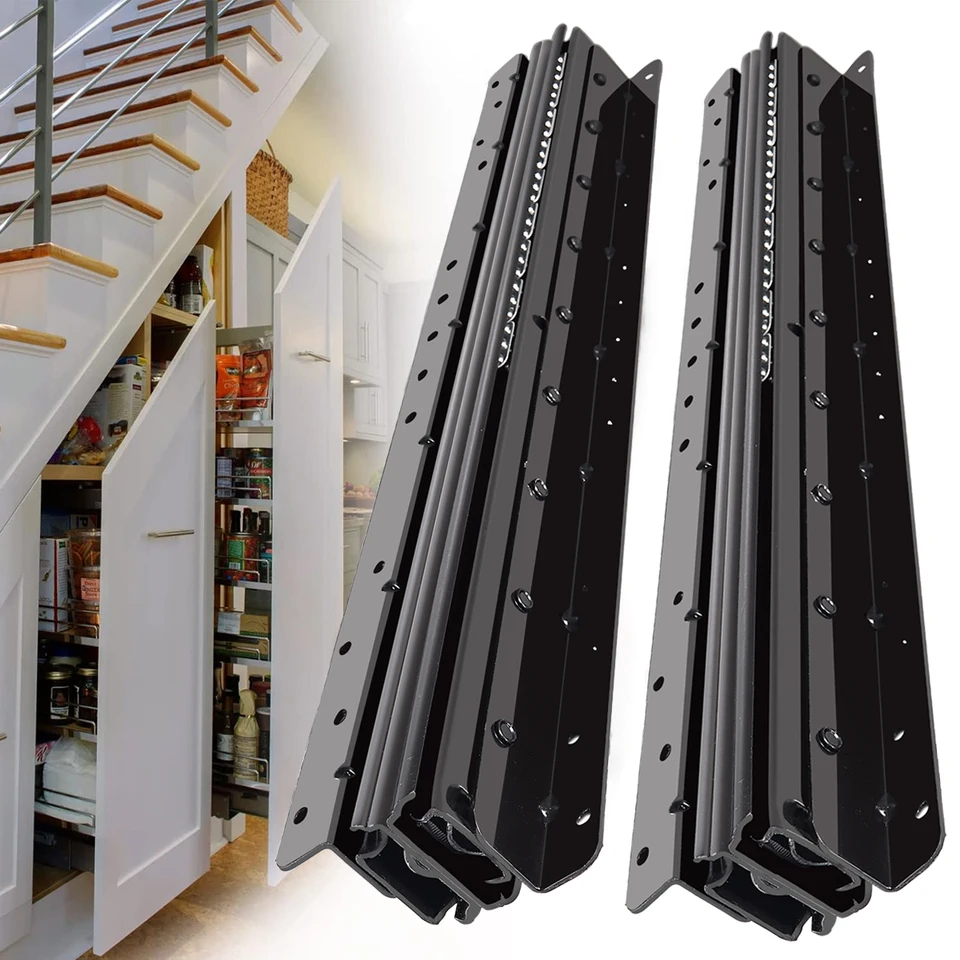 6 Pair 24 Inch Undermount Soft Close Drawer Slides,Bottom Mount Concealed 100lb Load Capacity Full Extension Ball Bearing Rails With Adjustable Locking Devices - View #9