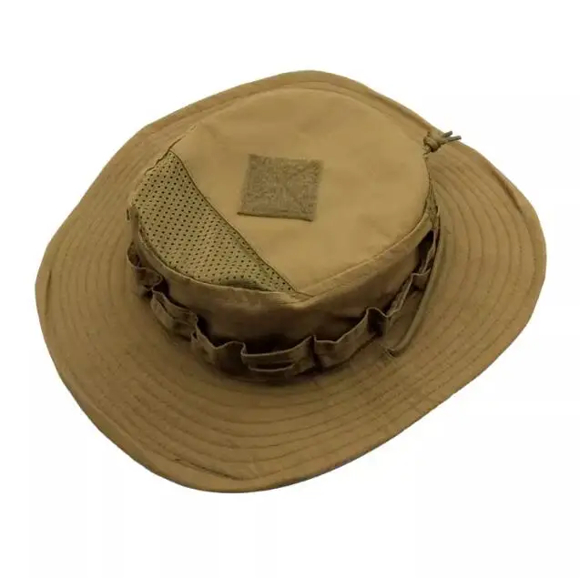 Tactical hat outdoor sports night breathable round edge desert green tiger spot, camouflage hat, tactical hat