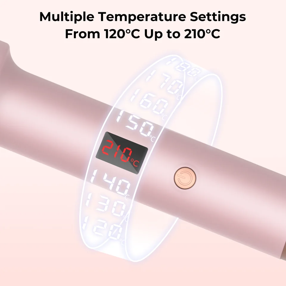1.5 Inch Curling Iron Ceramic Thermal Heated Round Heating Brush Electric Hair Curler Comb_voghion.com