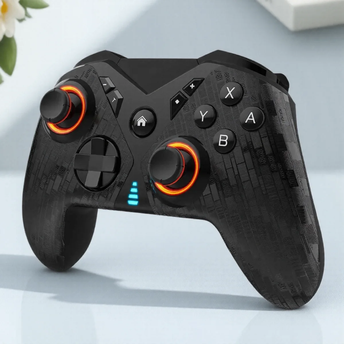Wireless Game Controller Ergonomic Grip Adjustable Vibration Gamepad Compatible with PC Switch TV Gaming Accessories