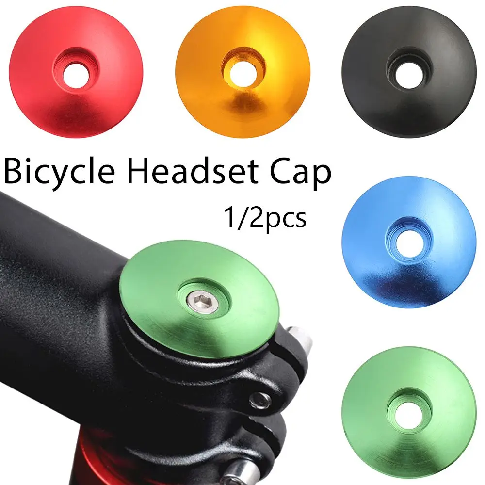 Description Picture 2 of item1Pcs Dustproof Aluminum Alloy Cycling MTB Mountain Bike Accessories Top Cap Cover Bicycle Headset Caps Headsets Stem Parts