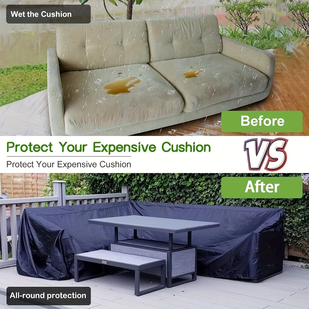 Waterproof All-Season Patio Sofa Cover - Durable Outdoor Protection