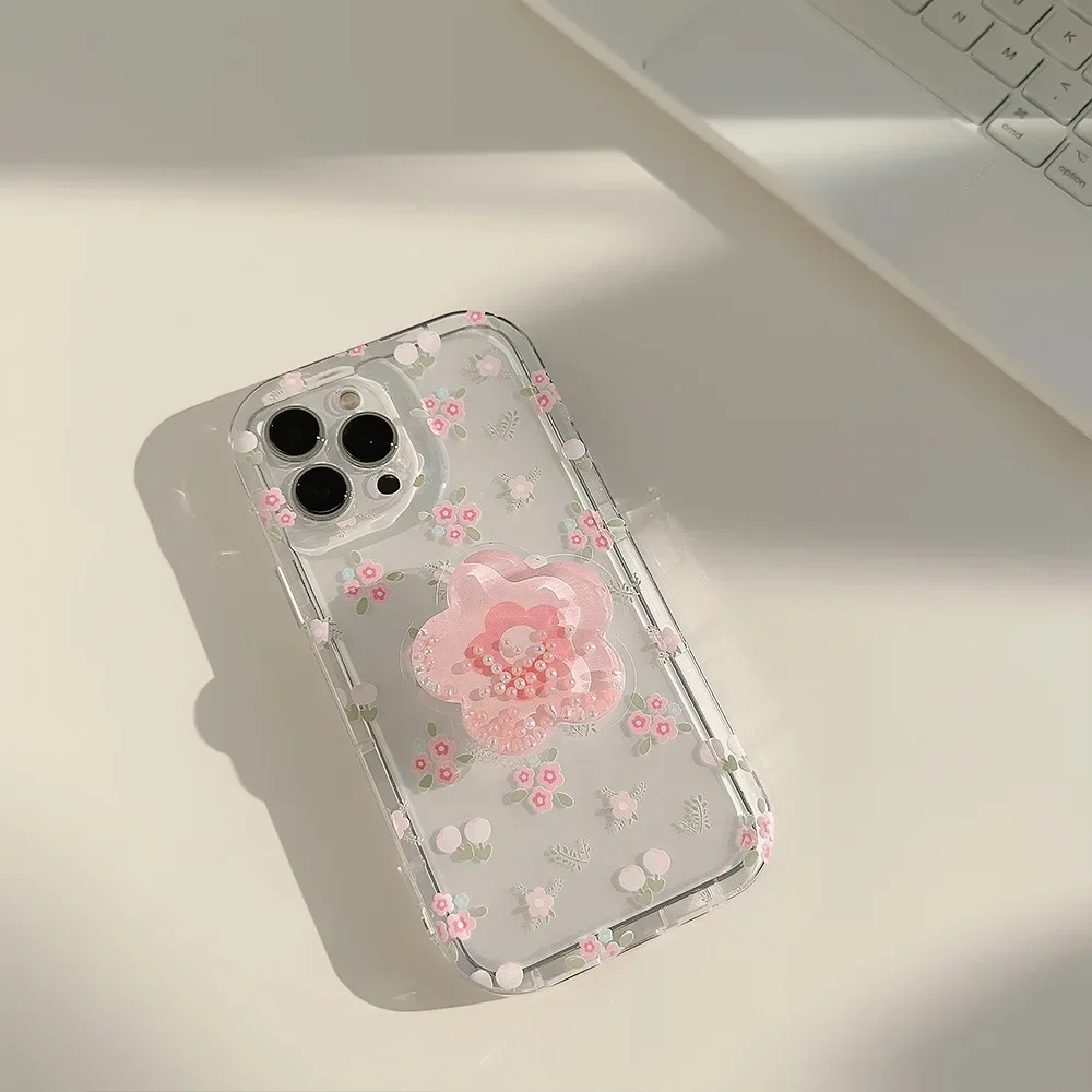 iPhoneアクセサリー CASETiFY iPhone 16 Sheer Sakura Pattern Show Your Colors | CASETiFY