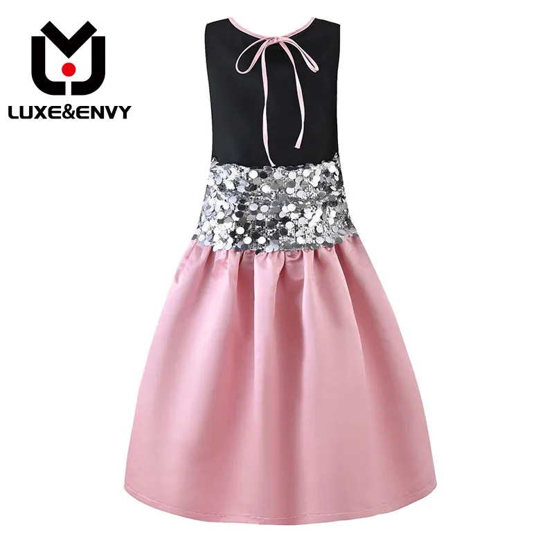 

LUXE&ENVY High Quality And Temperament Niche New Heavy Industry Crushed Diamond Unique Pink Dress L8088 2023 Autumn