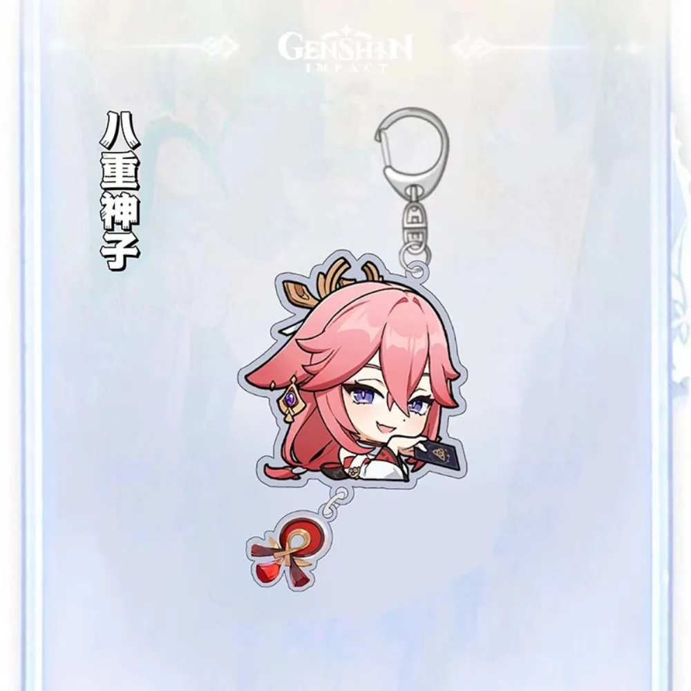 Anime Character Keychain Pendant and Badge - Game Impact Collection