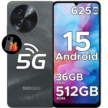 DOOGEE Note59 Pro + 5G Smartphone Android 15 12GB 512GB 6.75 ''Schermo 50MP AI Camera 6250mAh Batteria Cellulare Versione Globale