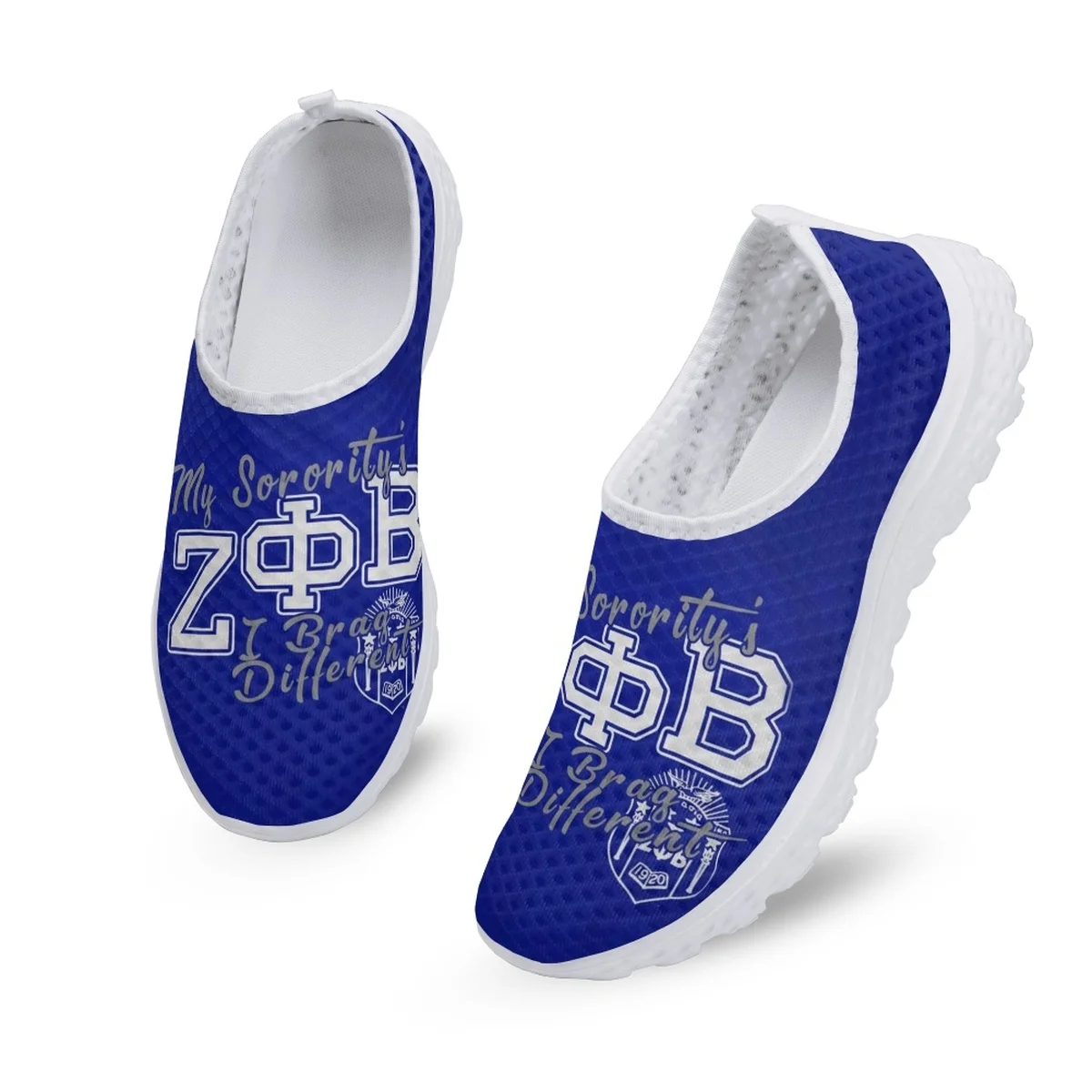 Drop Ship 1pcs Phi Beta Sigma Women's Shoes Flats Sneakers Summer Fashion Running Shoes for Student Girls Beach Walking Footwear