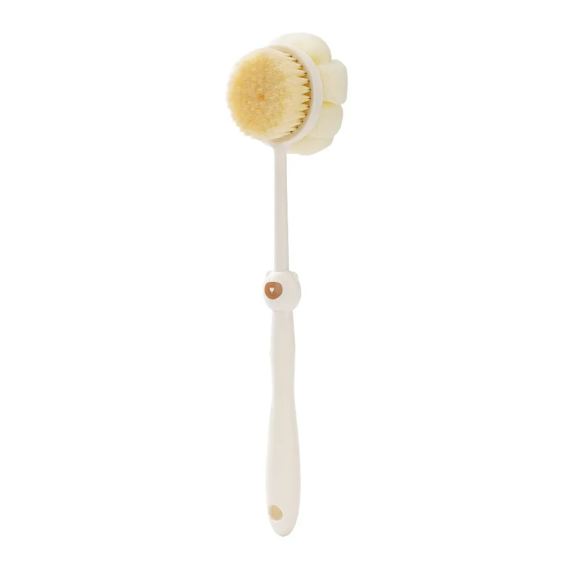 1pc Double-sided Long Handle Shower Brush Rub Back Brush Soft Bristle Shower Brush Rub Mud To Remove Dust Scrub Brush Tool 6