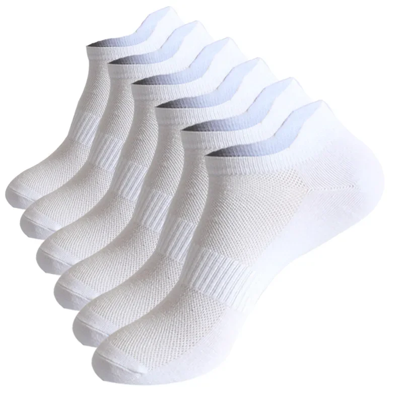 1-10 Pair Ankle Sock Womens and Mens Couple Student Cotton Ear New Mesh Athletic Sports Running Solid Color Boat Sock Plus Size