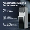 Tube Ice Maker Bottom Load Freestanding Plastic Drinking Hot and Cold Water Dispenser with Ice Maker 3