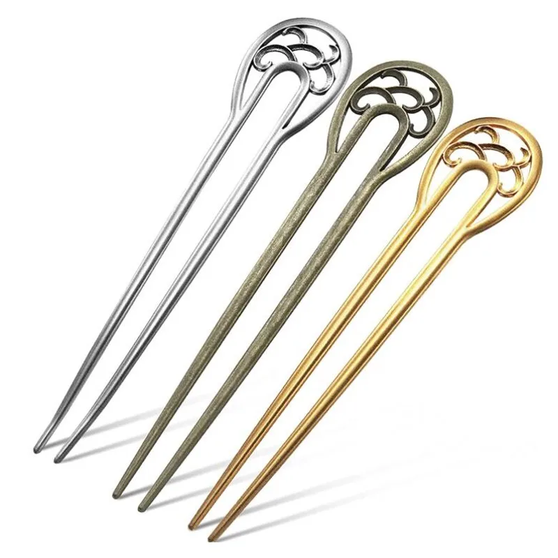 Fashion Long Hair Decoration U-Shape Hairpins Hair Sticks Forks Hairpin Barrettes Pin Ponytail Holder 1pcs for Girls Womens hair accessory hair stick hair clip hair headdress hair comb