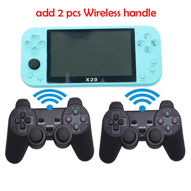X20 Handheld Game Player 5.1 Inch LCD Display Double-rocker 10000+Classic Game Retro Mini Pocket Game Console MP3 Video Game