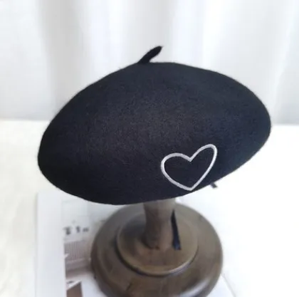 Béret Uni En Laine Artificielle - Taille Unique Unisexe - Neuf Avec étiquettes