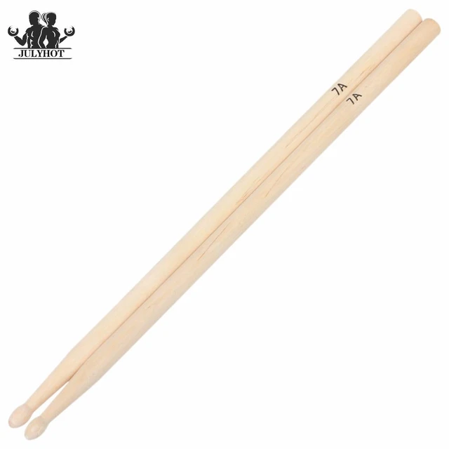  Baquetas de madera de arce 5B - Juego de 10 pares de palos de  tambor con puntas de madera : Instrumentos Musicales