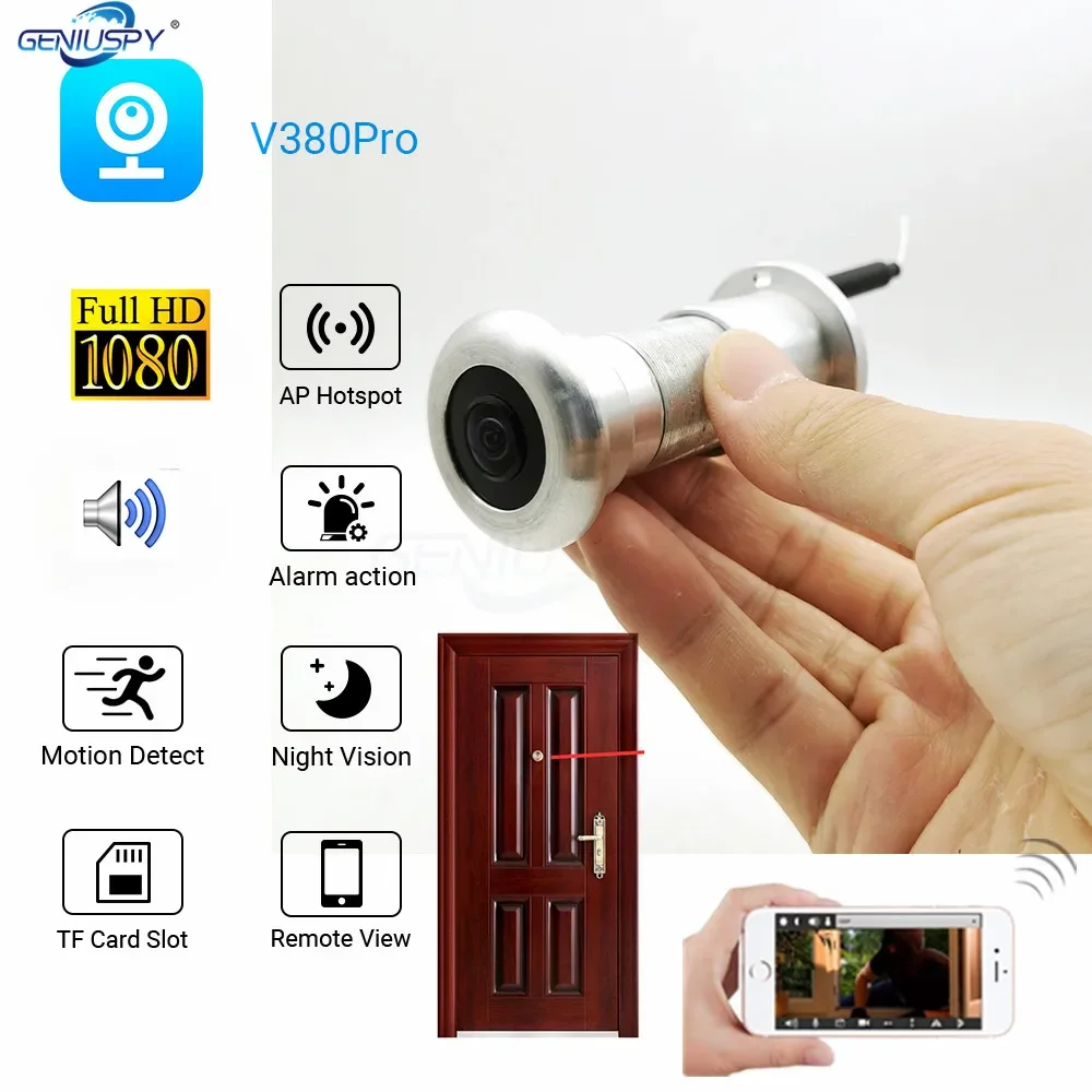Lens Spy Hole Camera Wifi Front Door Eye Door Spy Hole Camera