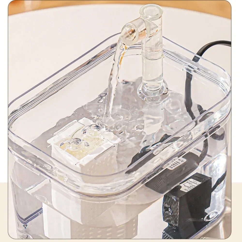 1000ML Automatic Pet Fountain - Fresh and Filtered Water Pet Drinking Dispenser Drinker for Cats Puppies - Ideal for Indoor Use