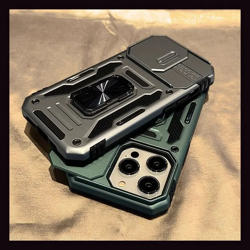 

Чехол-подставка для телефона в стиле милитари, с защитой от падения