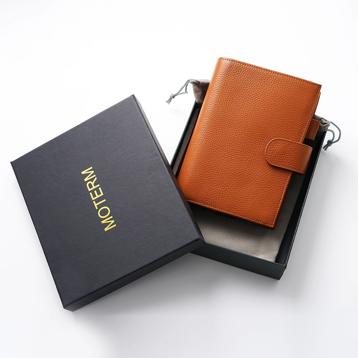 Moterm Regular 2.0 Series Personal Size Rings Planner Genuine Cowhide Pebbled Grain Notebook Organizer Journey Sketchbook Diary 6