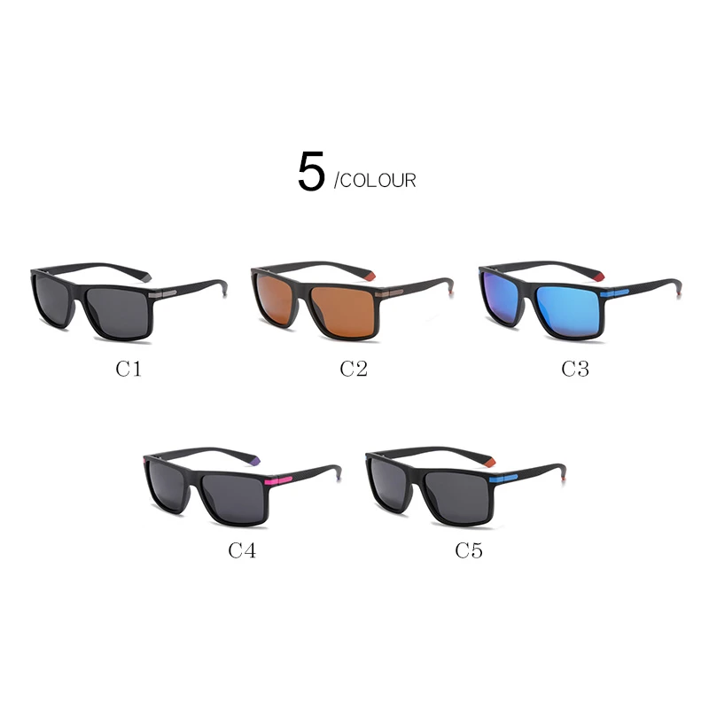 Outdoor Sport Square Nearsighted Sunglasses With Diopters Driving Anti-Glare Prescription Sun Glasses For Men 0 -0.5 -0.75 To -6